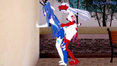 Tsubasa Kazanari and Chris Yukine have intense futanari sex - Symphogear Hentai - 5 image