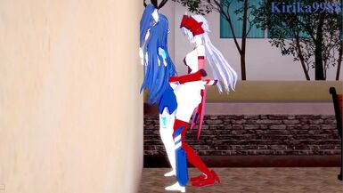 Tsubasa Kazanari and Chris Yukine have intense futanari sex - Symphogear Hentai - 8 image