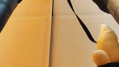 Female Long Boots Masturbation Masturbation Ejaculation Stomping Leather Japanese Beautiful Legs Bla - 14 image