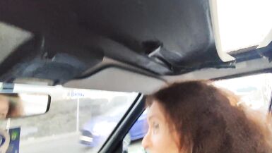 Tranny gilf starting and driving an ancient peugeot 205 diesel sfw NOT PORN - 9 image