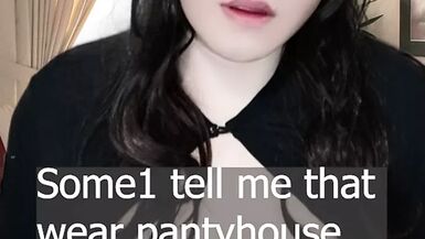 2 choice, 2 choice, Masturbation with my pantyhose. crossdresser transgender - 1 image