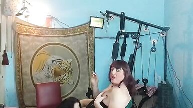 Somoking GGG chua cock to LolaShemale74 - 9 image