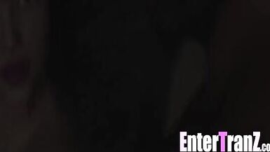 Emo trans girl jerks off her BBC Sugar daddy. - 10 image