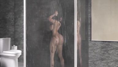 Emo trans girl jerks off her BBC Sugar daddy. - 2 image