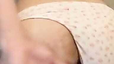 Trans playing with her new dildo machine - 9 image