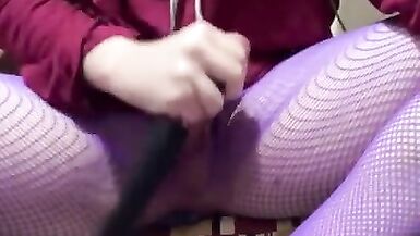 T-Girl Cums on Feet After Intense Play Session - 15 image