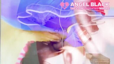 shrimpdick sissy eats her own cum after gooning to loser porn angel scarlett black - 7 image