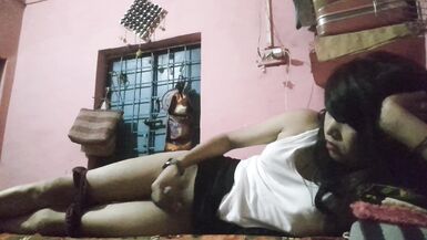 Crossdresing and jerking in my room - 13 image