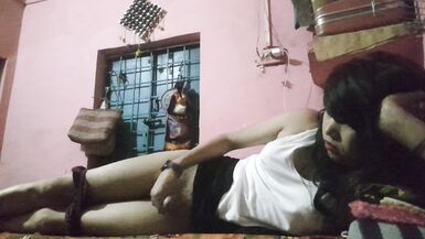 Crossdresing and jerking in my room - 14 image