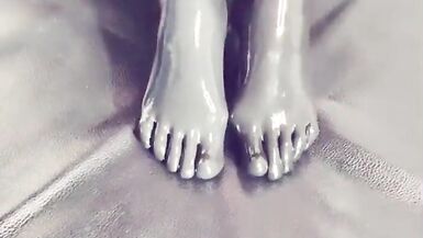 Sexy solo latex feet fetish app - 15 image