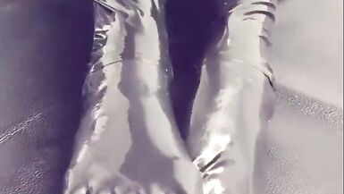 Sexy solo latex feet fetish app - 2 image