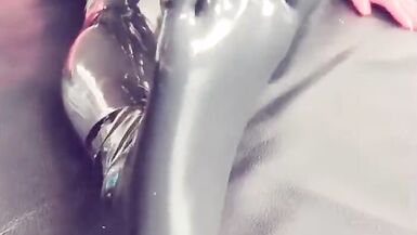 Sexy solo latex feet fetish app - 4 image