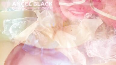 Sissy cums in cage to being degraded as Mistresss trash recycling pig angel Scarlett black - 10 image