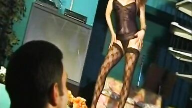 Latina shemale gets her tight ass stuffed with cock - 3 image