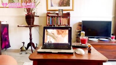 Jerk off & hurt your virgin balls, sissy, to the BNWO & white extinction angel scarlett black - 9 image