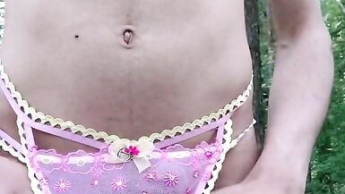 Sissy showing Sexy Lingerie in Public - 5 image