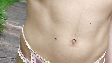 Sissy showing Sexy Lingerie in Public - 7 image