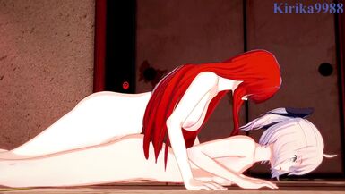 Okita Souji and Oda Nobunaga have intense futanari sex - Fate/Grand Order Hentai - 12 image