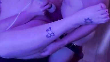 BBW fucked by trans partner to orgasm - 10 image