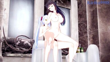 Setsuko Ohara and Ruri Hoshino have intense futanari sex - Super Robot Wars Z & Nadesico Hentai - 7 image