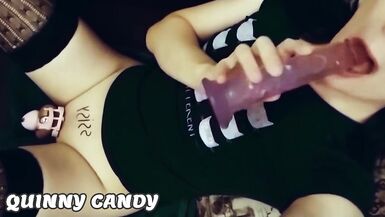 Caged Femboy Slut Fucked By Dildo And Eats Her Own Cum! - 11 image