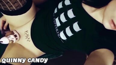 Caged Femboy Slut Fucked By Dildo And Eats Her Own Cum! - 6 image