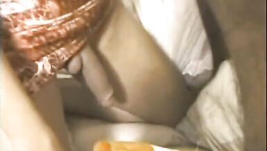 Tgirl with small tits gets fucked by black guy in a bathtub - 4 image