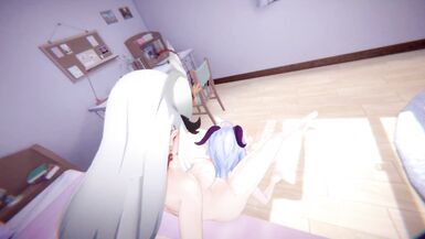 Genshin Impact - Shenhe feet worship with Futa Ganyu - 6 image