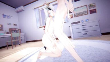 Genshin Impact - Shenhe feet worship with Futa Ganyu - 8 image