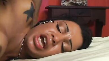 Latin shemale spreads her legs and fingers her tight asshole - 15 image