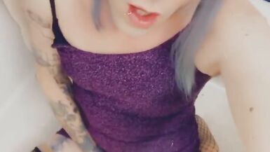 Hot Purple Minidress Slut - 14 image