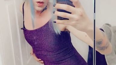 Hot Purple Minidress Slut - 3 image