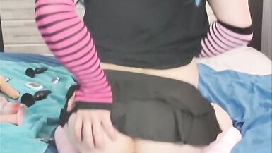 Cute Femboy stretching her Hole. - 14 image