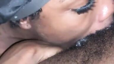 Tranny giving me some sloppy we head