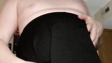 cute chubby trans girl cums - 2 image