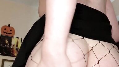 cute chubby trans girl cums - 9 image