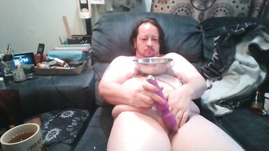 VIEW 2 - Fat Piggy Fucks Pussy and Pisses on Hot Dogs and Fruit Before Eating it - Food Humiliation - 6 image