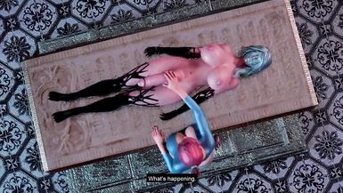 3D Futanari Sex - Shemale Witch fucks hot Tourist-Girl in Ass and Cum on Face - 2 image