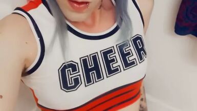 Hot Cheerleader Wants the Team To Fuck Her - 1 image
