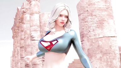 3D Futanari - SuperWoman and Wonder Woman Fucking - Animated Sex - 2 image
