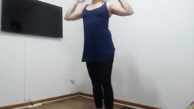 Crossdresser getting dressed for "suck sex" Lara White Sissy from naked to dressed sexy small show tgirl, tranny shemale - 15 image