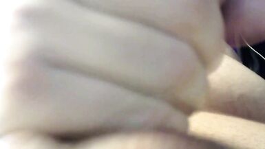 femboy masterbating cum twice double sperm pink bra - 9 image