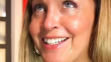 Horny brunette tranny with massive tits and nice dick loves hard anal fucking