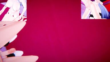 DxD Akame - Futa Rias and Futa Esdeath bang you | Male taker POV - 10 image