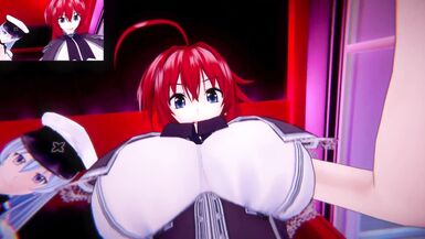 DxD Akame - Futa Rias and Futa Esdeath bang you | Male taker POV - 2 image