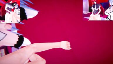 DxD Akame - Futa Rias and Futa Esdeath bang you | Male taker POV - 5 image