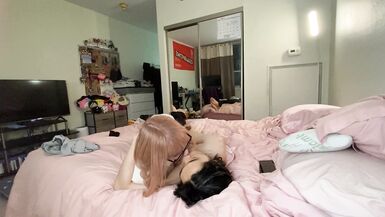 Nerdy GF Rides Korean BF - 11 image