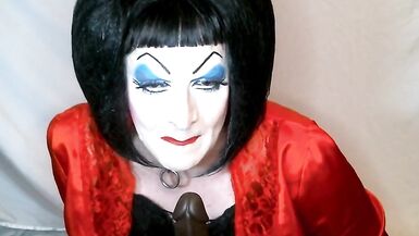 Heavy Makeup Slut Debra Pleases Daddy by Sucking BBC Dildo - 8 image