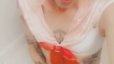 Cute Pink Bikini Cosplayer - 10 image