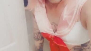 Cute Pink Bikini Cosplayer - 3 image